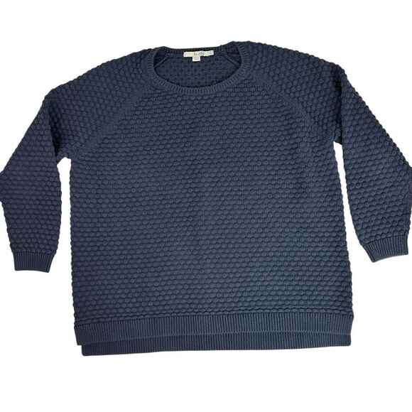 Boden Honeycomb Textured Sweater Blue size 16 - Picture 1 of 7
